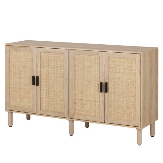 Finnhomy 4 Door Sideboard Buffet Cabinet, ASIN：B0C13CZWDX